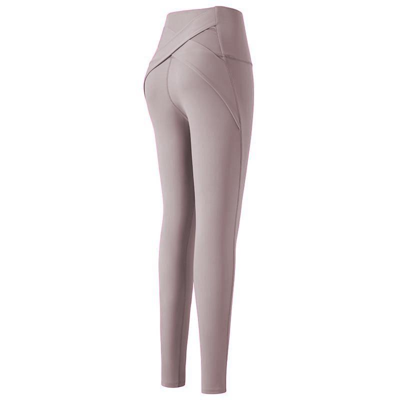 High Waist Nude Feeling Butt-Lifting Yoga Pants for Women - Elastic Tummy Control for Running, Pilates, and Fitness Activities