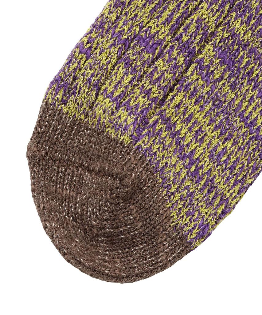 NANGA Color Merenge Crew Socks N2532-3H077A (M, PPL) Purple