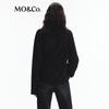 MO&Co. Cotton-Hemp Blend Pleated Long-Sleeve T-Shirt