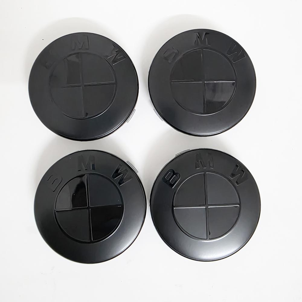DSJW3 4pcs For BMW 50th E90 E60 F10 F20 G20 G30 E53 E85 E70 56mm 68mm Blue White Car Hub Cap Wheel Center Cap Emblem Badge Accessories