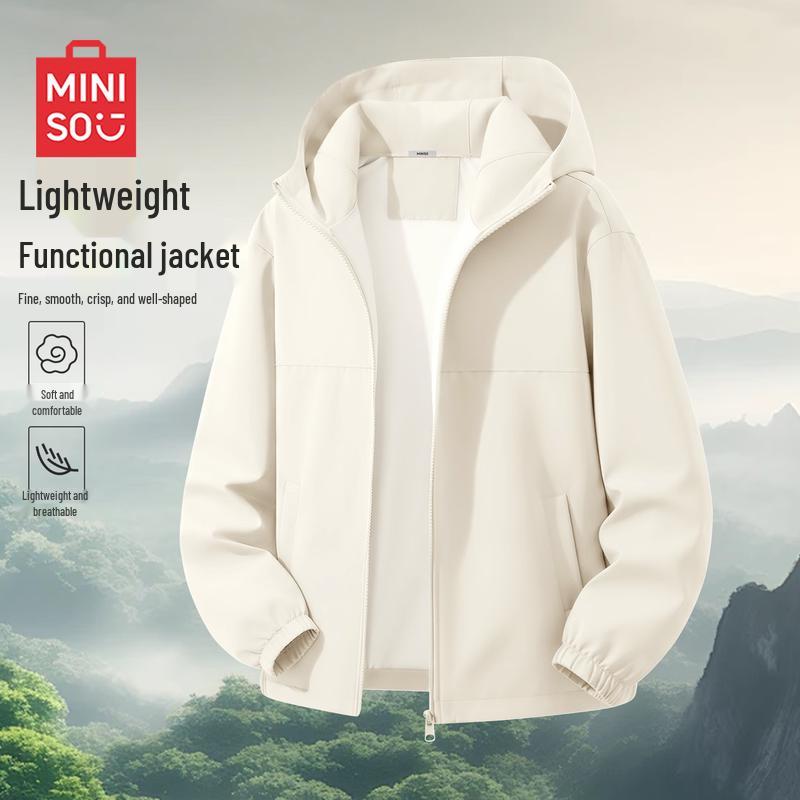 MINISO Men's Casual Outdoor Hooded Jacket