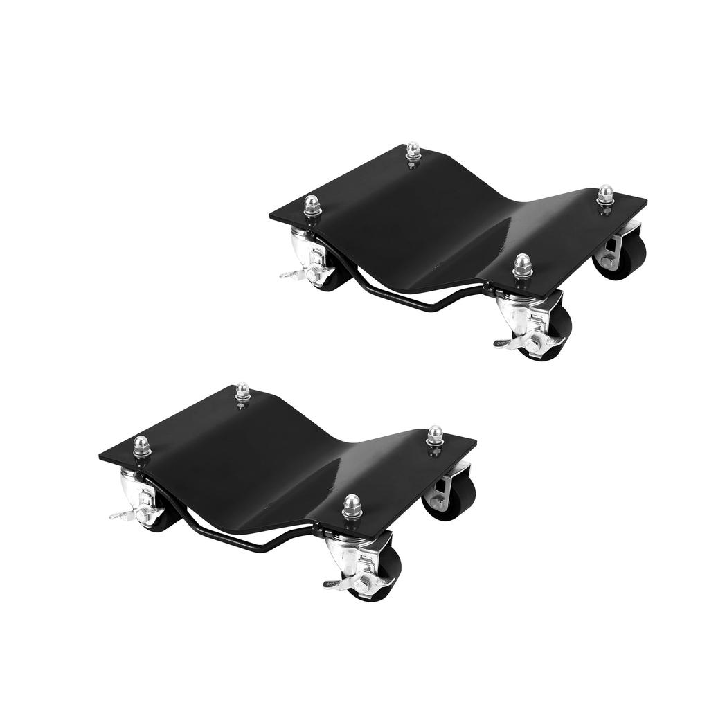 Car Dolly Set 2500 LBS Capacity Wheel Dolly, Heavy Duty Vehicle Dolly for Moving Car with 2.5 Inch Nylon Wheels,Bolts Resist Tir