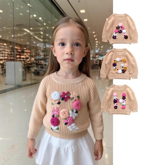 European and American Cotton Baby Romper - Free Shipping, Autumn/Winter, Snap Crotch Sweater