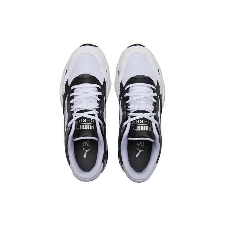 Puma X-Ray Millennium Fabric Synthetic Leather Sports Retro Low-Top Lifestyle Shoes Unisex Sneaker Black White 375999-12