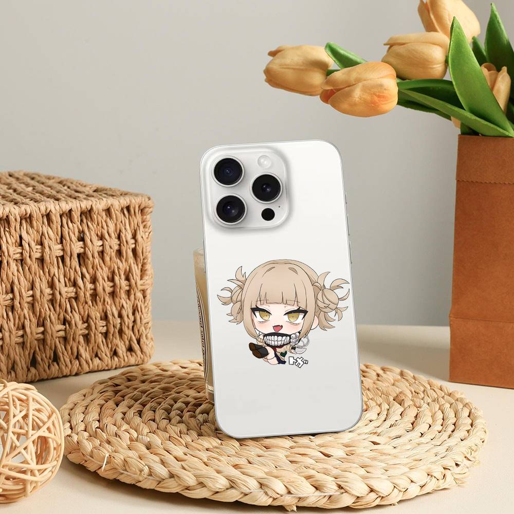 H-Himiko T-Toga Phone Case For IPhone 17 16 15 12 11 Pro Max 14 Plus 13 Mini Clear Cover Soft Funda