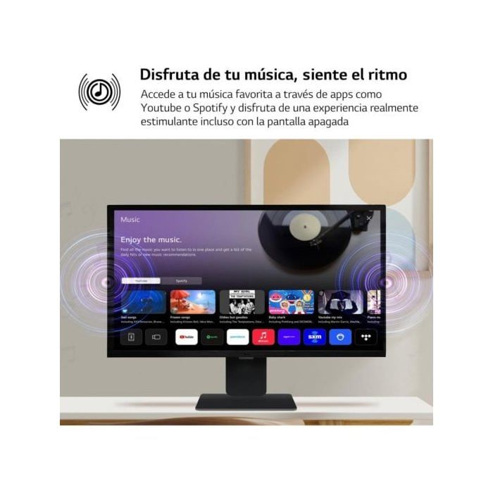 LG 32SR50F-B Smart Monitor 32" IPS Full HD webOS23 Bluetooth Altavoces y Mando a Distancia Negro