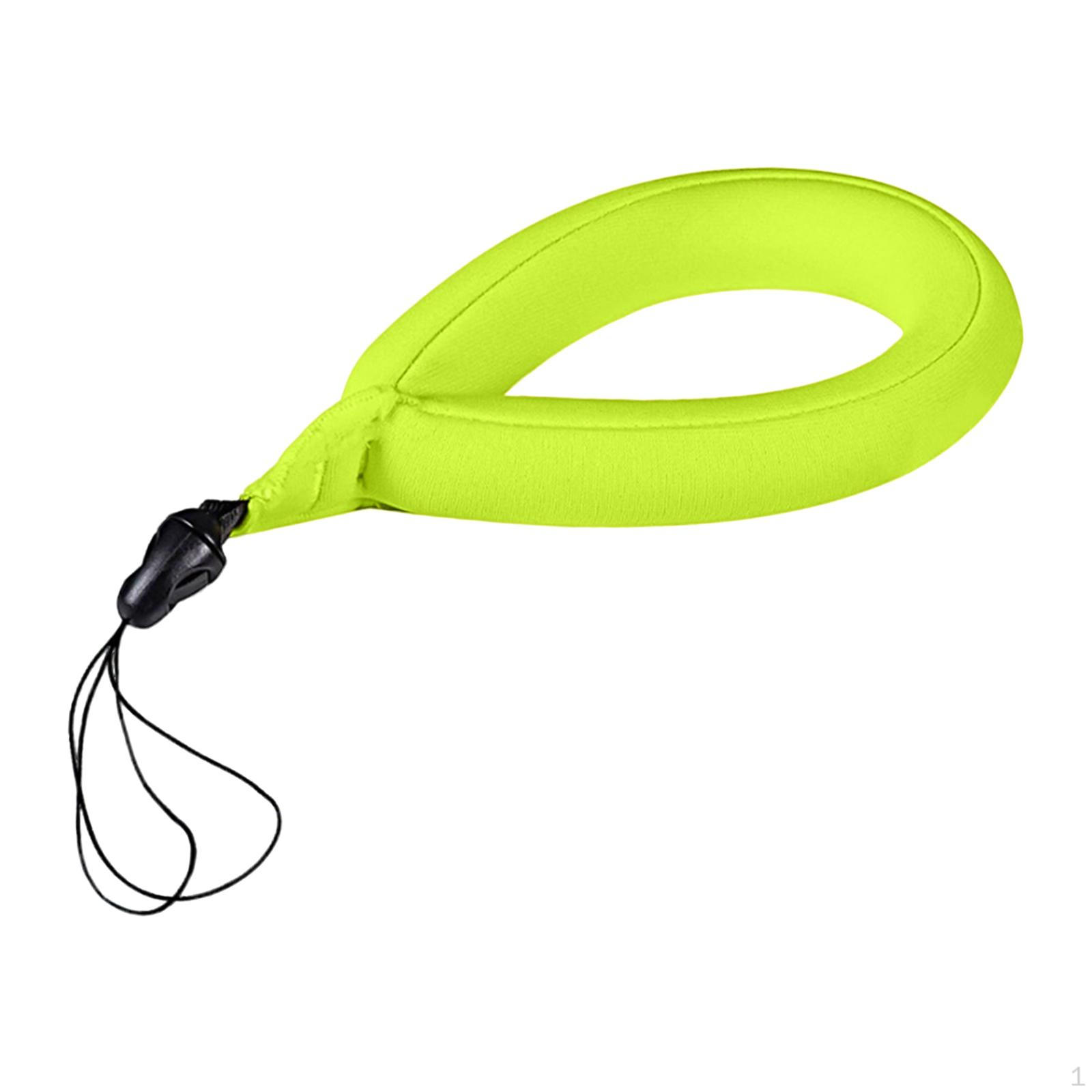 Wrist Strap Waterproof Camera Floats Lanyard Buoyancy Pearl Cloth High Visibility Universal Fluorescent Green