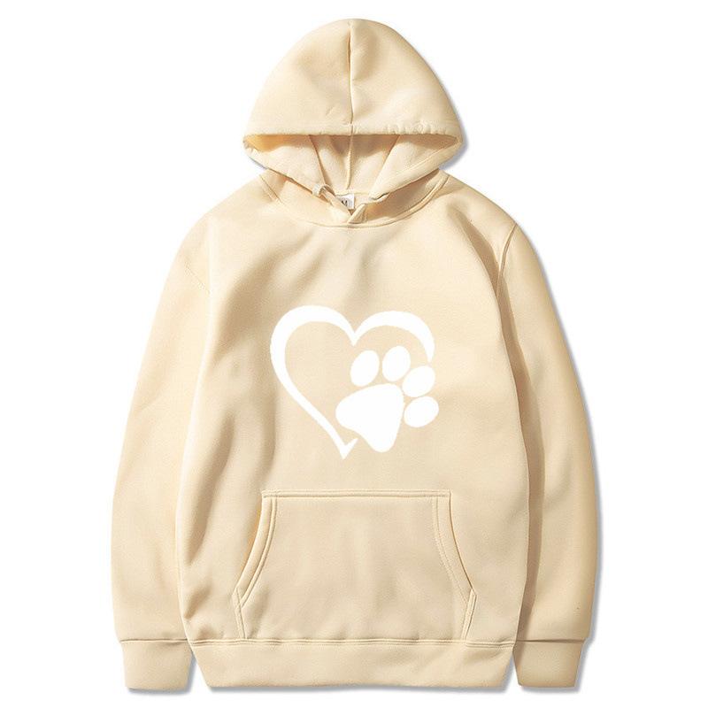 2025 spring and autumn men's black cat claw love couple shirt hooded sweater direct supply one piece hair