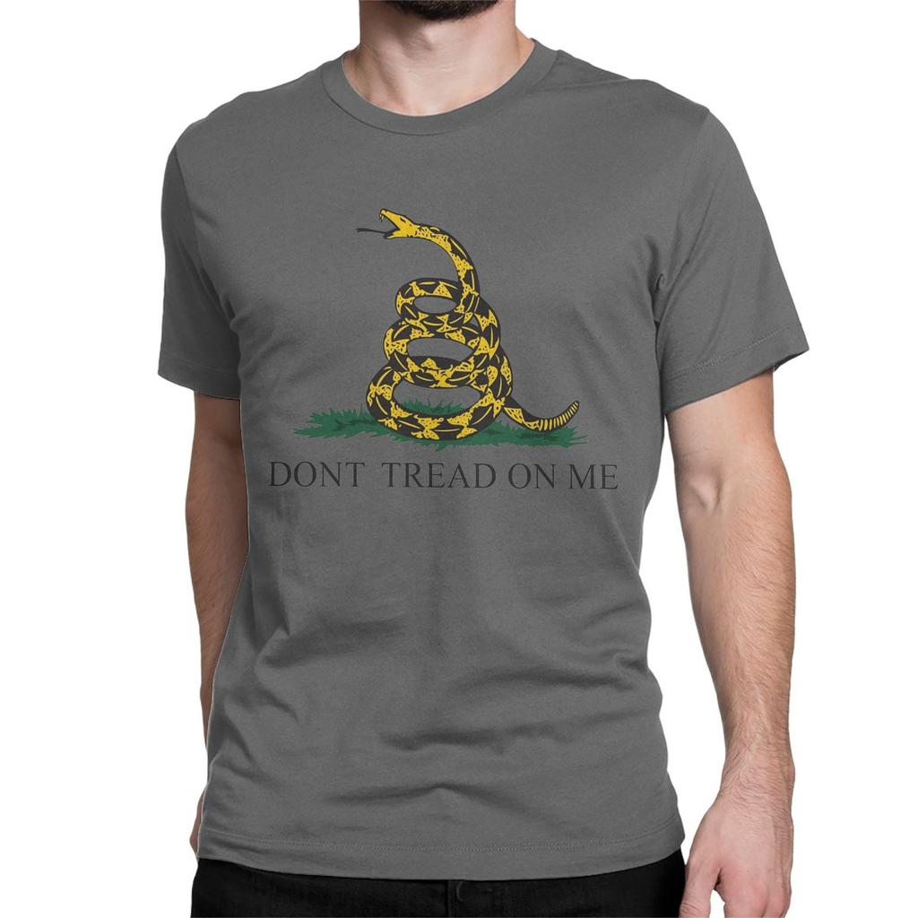 Men Women T-Shirts Dont Tread On Me American Liberty Or Death Leisure Pure Cotton Tees Gadsden Flag T Shirts Crewneck Clothes