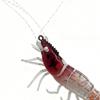 Shrimp 6.6g 80mm Squid Jig Luminous Horizontal Artificial Calamar Webfoot Wood Shrimp Octopus Bait Sea Fishing