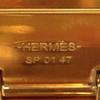 HERMES Charnière Bangle Bangle Gold Plated White x Beige x Gold Women Used