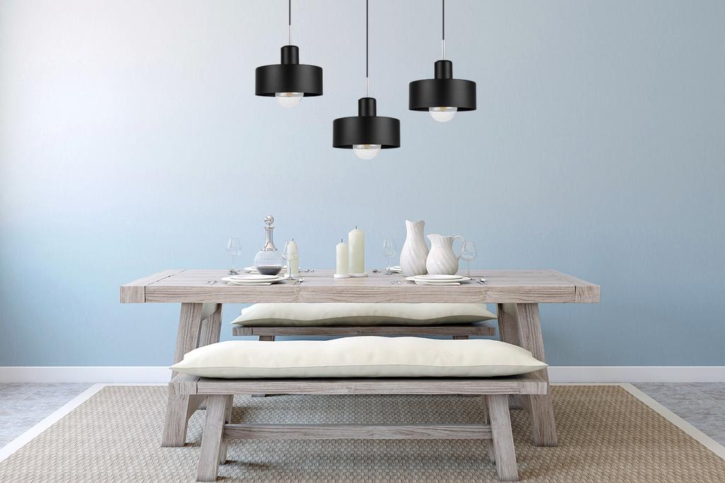 MODERN CEILING HANGING LAMP, METAL LAMPSHADE