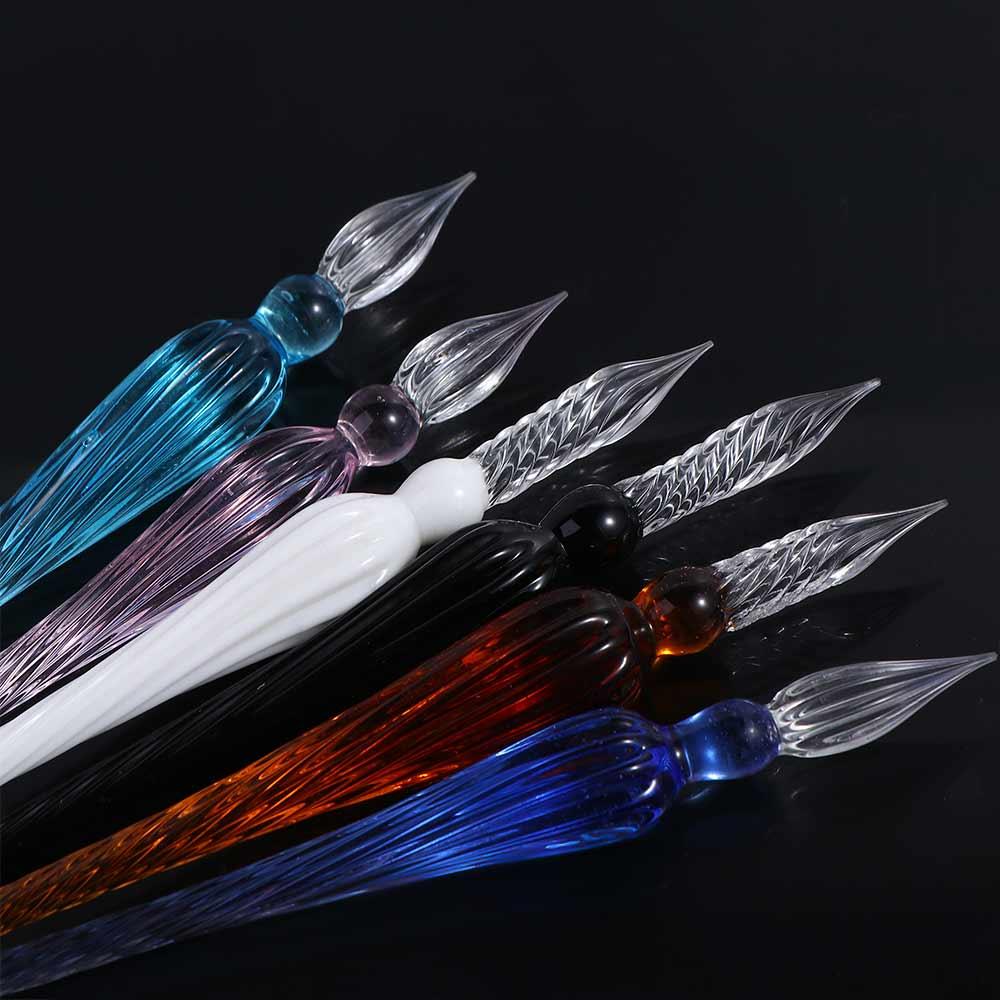 Supplies Filling Ink Handmade Calligraphy Vintage Glass Dip Pen Fountain Pens Dipping Pen Crystal