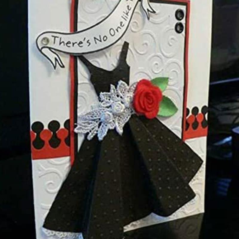 Dress Embossing Die Cuts Templates for Greeting Card Making DIY Scrapbooking top sale China Mainland