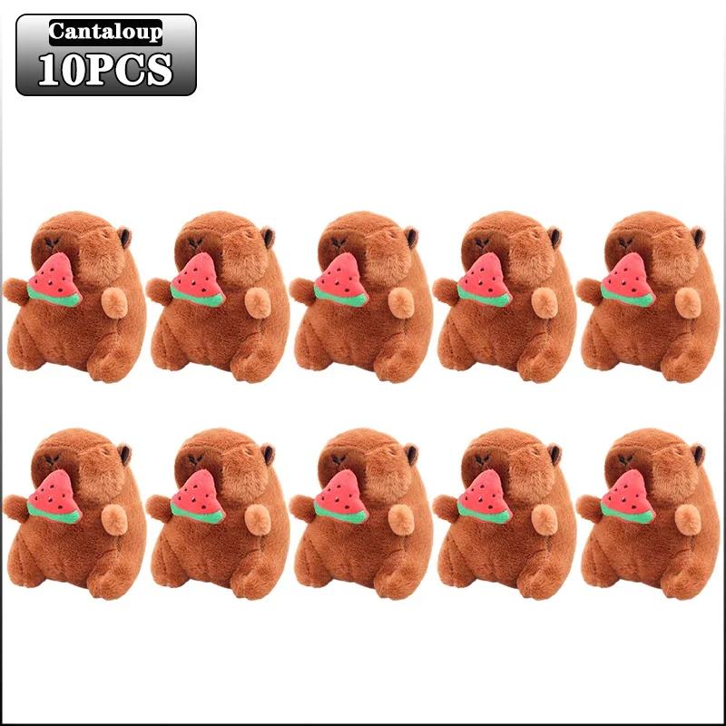 20pcs Photo Props Baby Photography Capybara Pendant Cute Cartoon Animal Keychain with Bee Wings Dolphin Design for Newborn Shoot