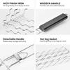 Grilling Basket Metal Mesh Barbecue Sausage Grilling Rack Net Picnic Camping BBQ Net Home Kitchen Barbecue Grilling Accessories
