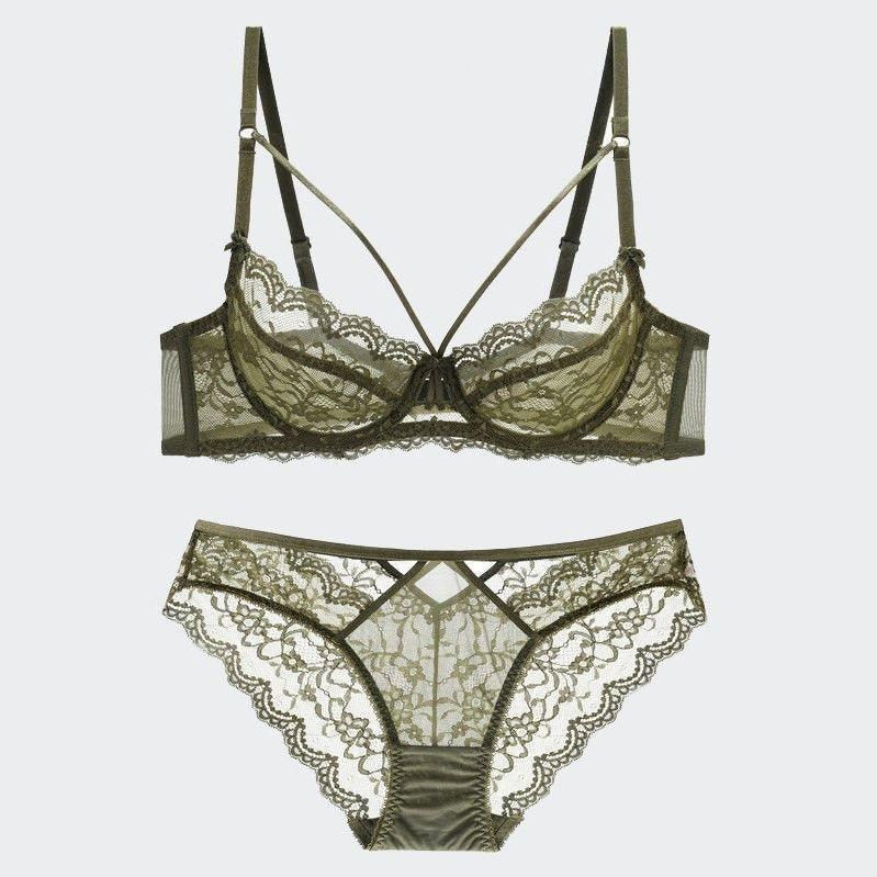 Fat mm underwear women's soft steel rim gathered lace sexy big breasts small sponge-free bra