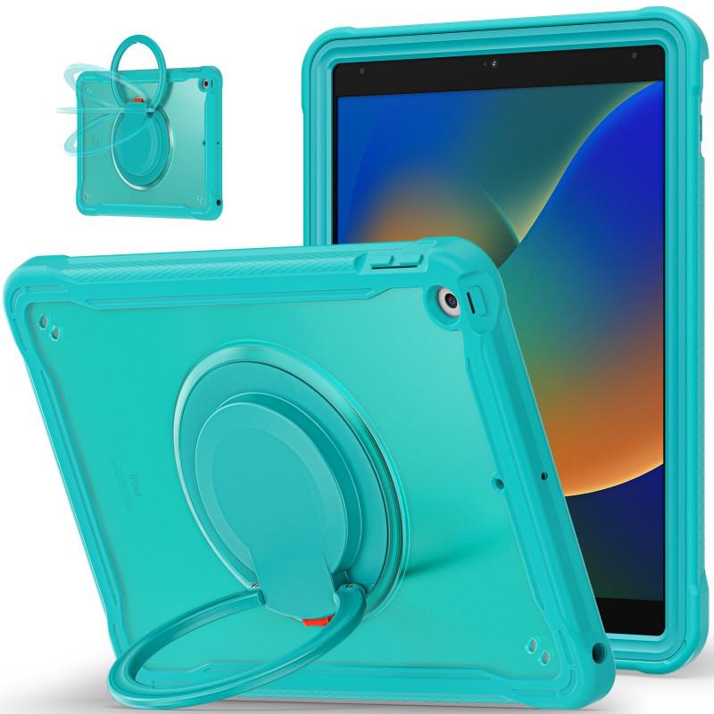 Rotating Stand Case IPad 10.2 12.9 Inch With Wrist Strap Full Coverage Shockproof TPUPC Cover In Multiple Colors