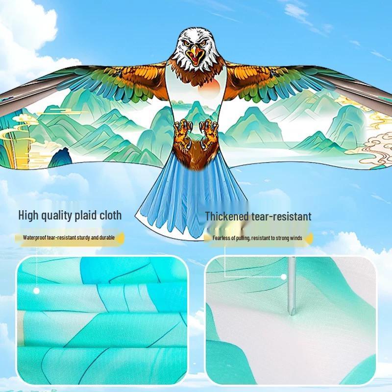 Kartal Uçurtma - Hafif Rüzgar, Uçurması Kolay, Korkuluk Kuş Kovucu