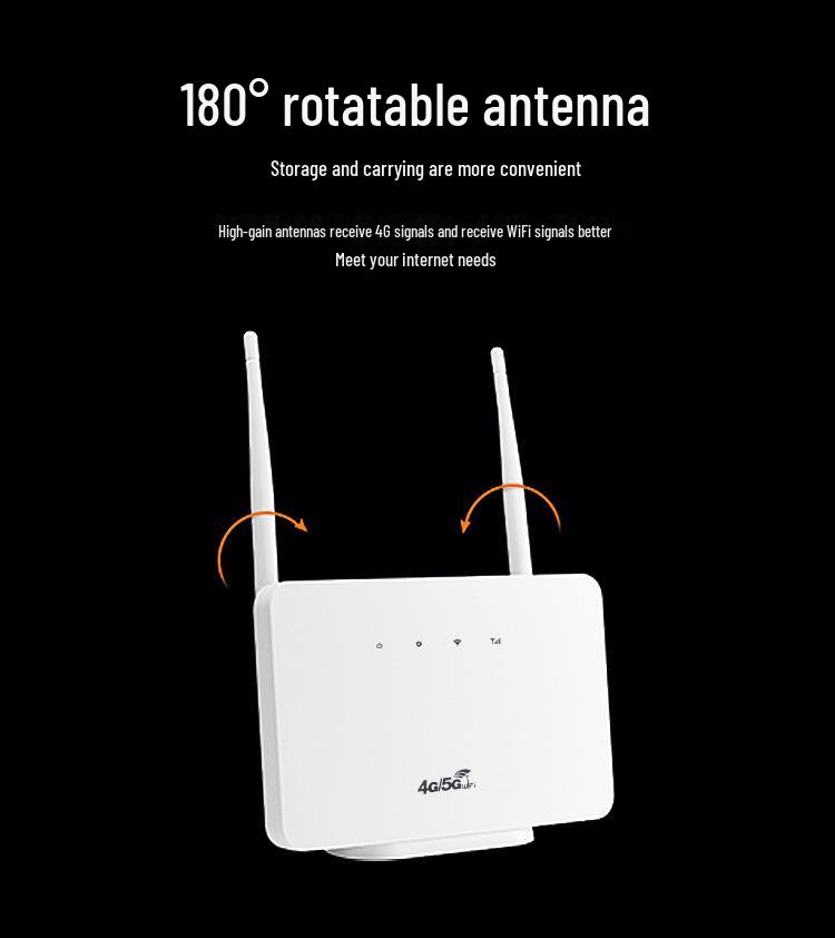 CP106 4G Portable WiFi Router with Card Slot, Connects Wireless to RJ45 for Home or Office.