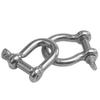 304 Stainless Steel Bow Shackle - Tow Hook, Marine Rope Ring, Chain Lifting Rigging Connector