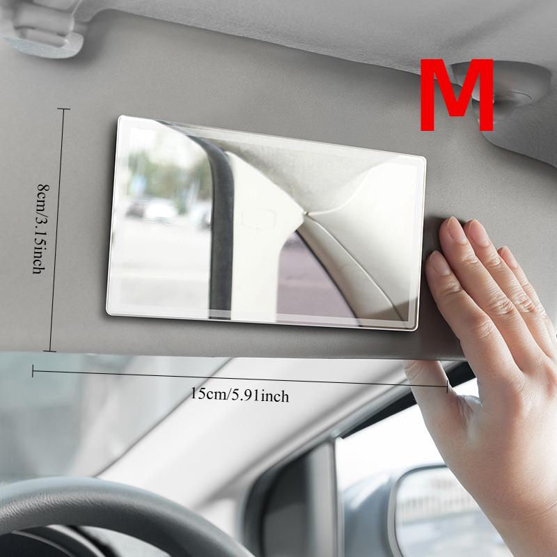 Vanity Mirror Car Interior Mirrors Sun Visor Plate LED HD Makeup Mirror for Girls Women Rechargeable Fill Light Universal Thin Interior Mirrors6
