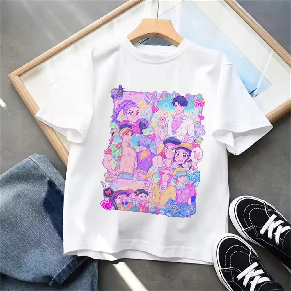 

Children s T-shirt KPop Devil Hunter Movie Round Neck Cartoon Girl Boy T-shirt Casual Baby Print Fashion Casual 100