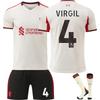 25-26 Liverpool Auswärtstrikot Fußballtrikot für Kinder und Erwachsene VIRGIL #4