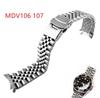 Pre Casio Duro MDV-107-1A MDV-106 Remienok Marlin Náhradný Potápačský Kovový Zakrivený Koniec Nerezová Oceľ Hodinkový Remienok Náramok 22mm