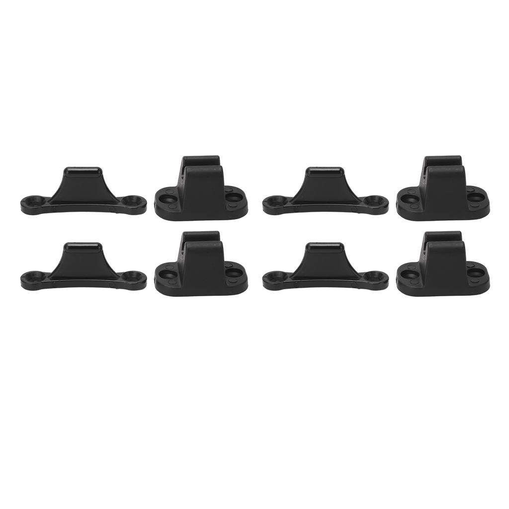 4 Set RV Door Holders Multifunctional Keep Door Open Rust Proof Camper Door Stops for Caravan Boat Black