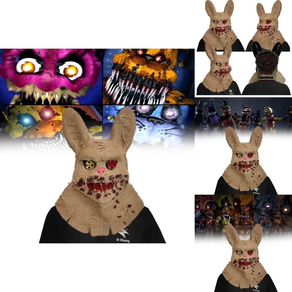 Pvc Material Five Nights At Freddy's Rabbit Headpiece For Costume Parties