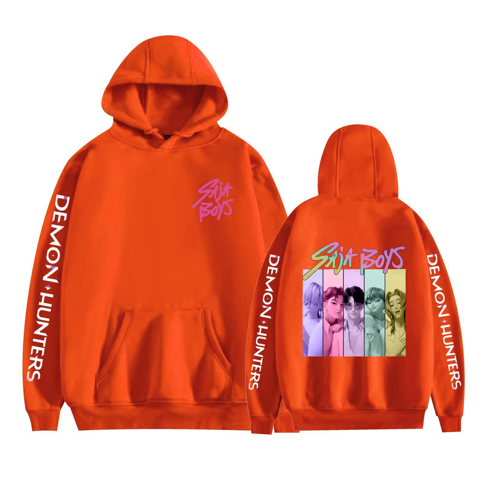 

Men Women s Fleece Hooded KPop Demon Hunters Anime Printed Spring Autumn Pullover Sweatshirt Fashion Hoodie Casual New Men Tracksuit Streetwear XXS