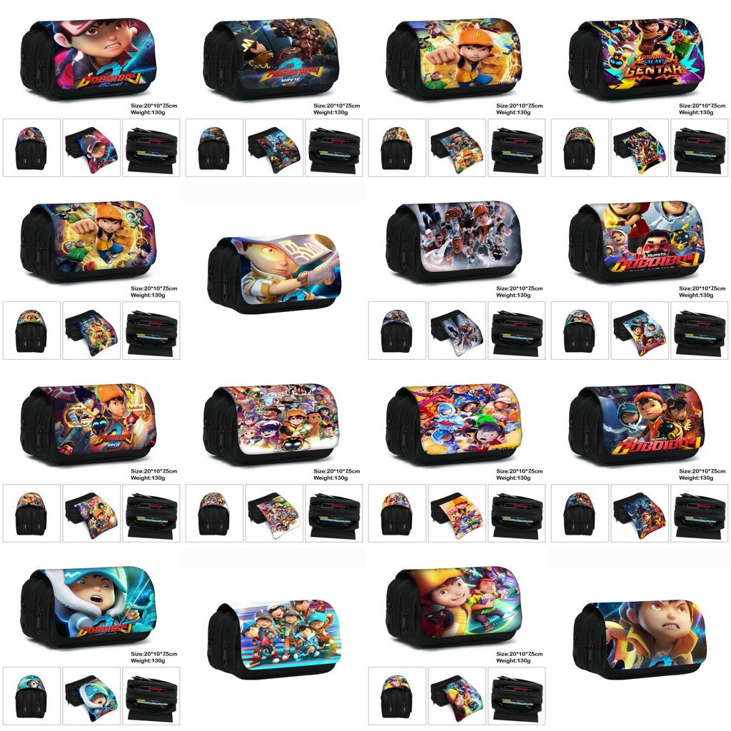Elements Hero Boboiboy Layer Pencil Case With Spacious Storage For Students And Kids