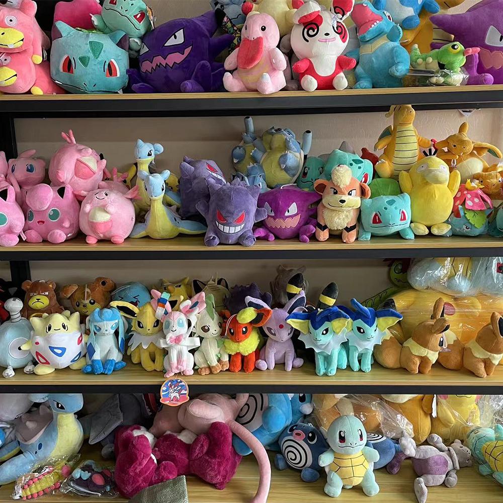 20cm New Cyndaquil Chikorita Pikachu Plush Toy Cute Golduck Quilava Squirtle Doll Cartoon Marill Ditto Plushie Kids Gift