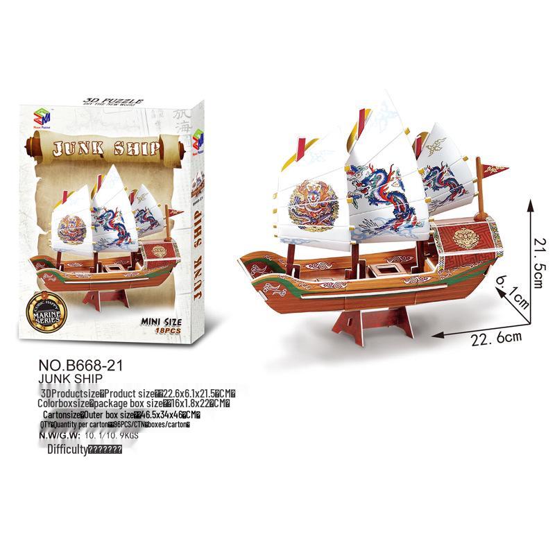 World Landmark 3D Puzzle Kit for Kids - Educational Paper Toy