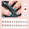 Reusable Blush Nail Art Set: 24 Detachable Wearable Nail Stickers