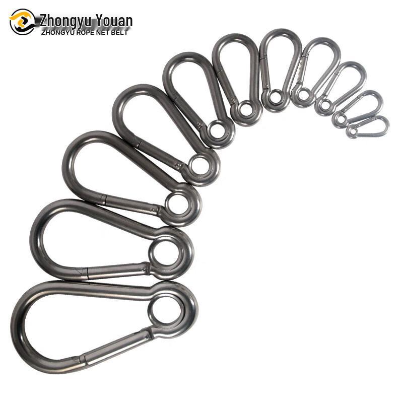304 Stainless Steel M10 Carabiner Spring Snap Hook