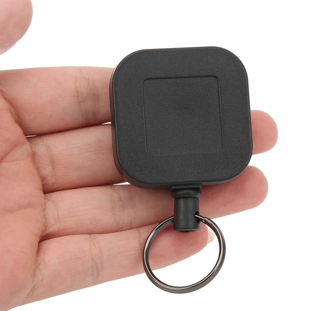 2 Pezzi Portachiavi Retrattile Resistente allo Sporco Portatile Filo di Acciaio Inossidabile Antifurto Portachiavi