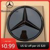 Autocolant Auto Fierbinte Pentru Mercedes Benz Clasa A W176 2016-2018 A180 A200 A250 Argintiu Și Negru Stil Efect 3D Emblema Stea Grilă Frontală