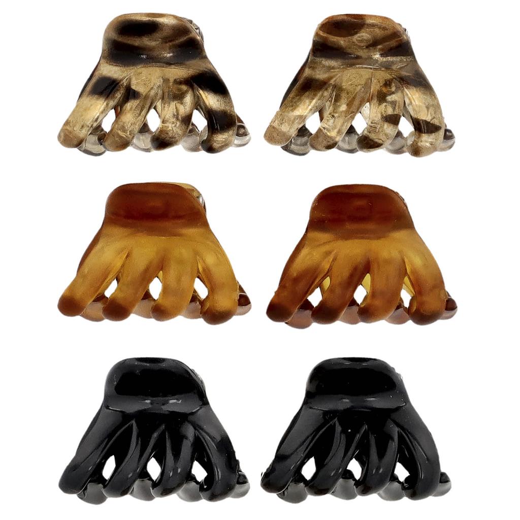 Mini Octopus Claw Clips, 6 Pack