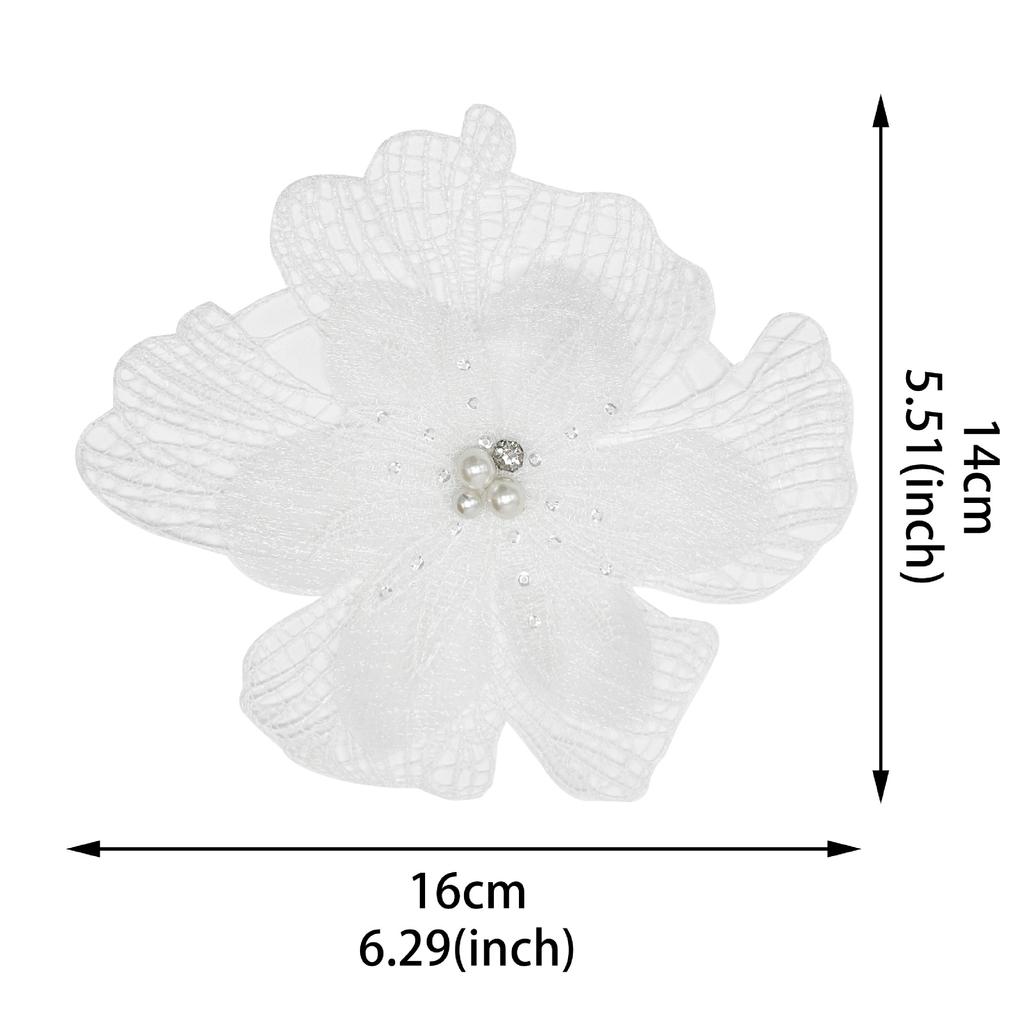 Lolita Three-Dimensional Flower Bead Lace Cloth Sticker Headgear Women'S Clothing Children'S Clothing Wedding Accessories Decoration