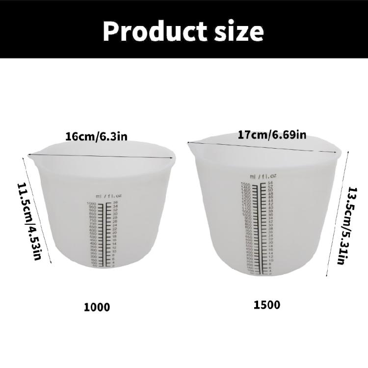 Multipurpose Clear Scales Silicone Measuring Cup Accurate Ingredient Portioning Tool Efficient Kitchen Cooking Supplies