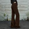 UNIFREE Women's Retro American Style Corduroy Flare Pants