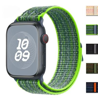 Nylon Band for Apple Watch Band Ultra 2 49mm 44mm 40mm 45mm 46mm 41mm 42mm 40mm Bracelet Strap IWatch Ultra Series10 9 7 6 5 Se 8