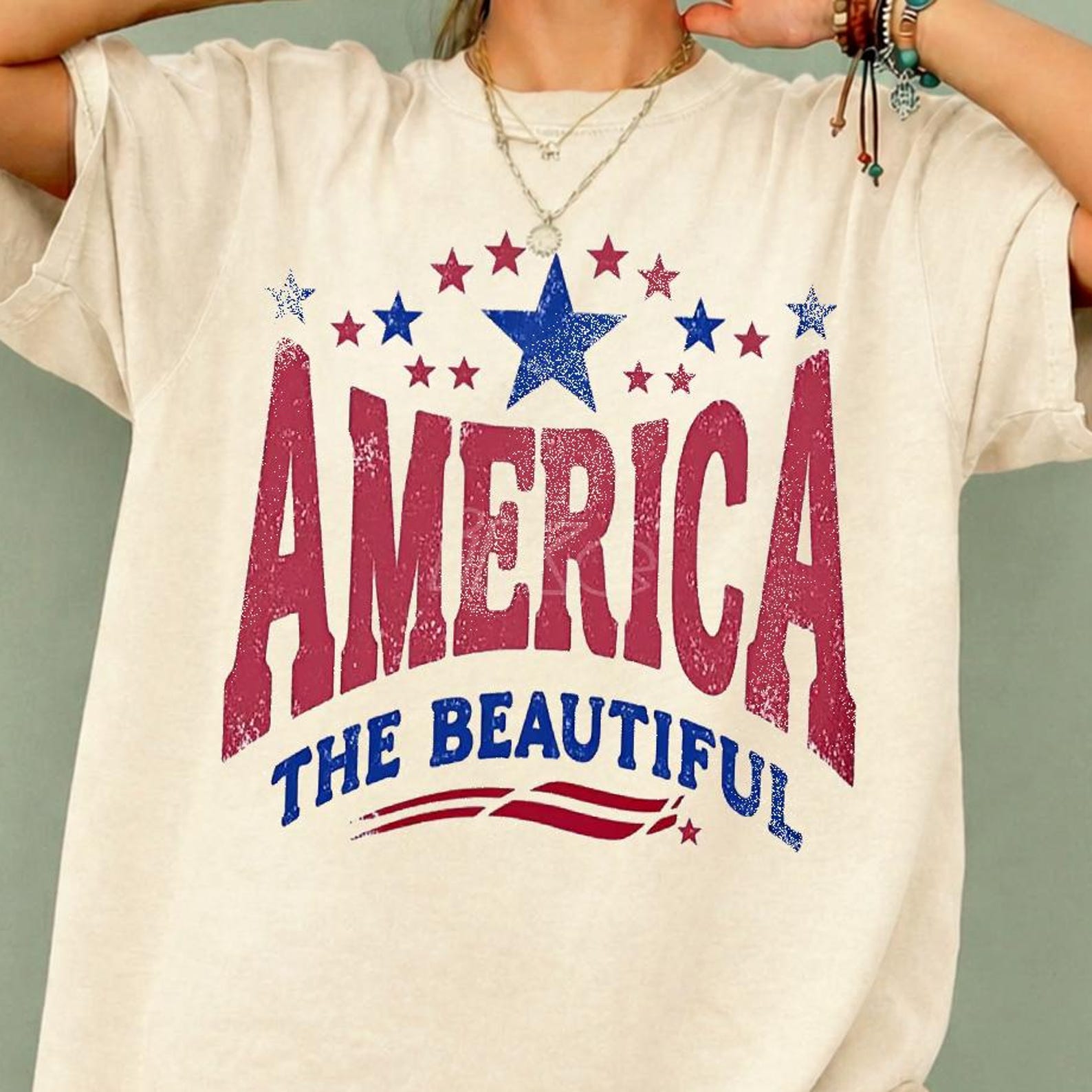 America The Graphic T-Shirt: Vintage Patriotic USA Apparel, July 4th Shirt 3XL
