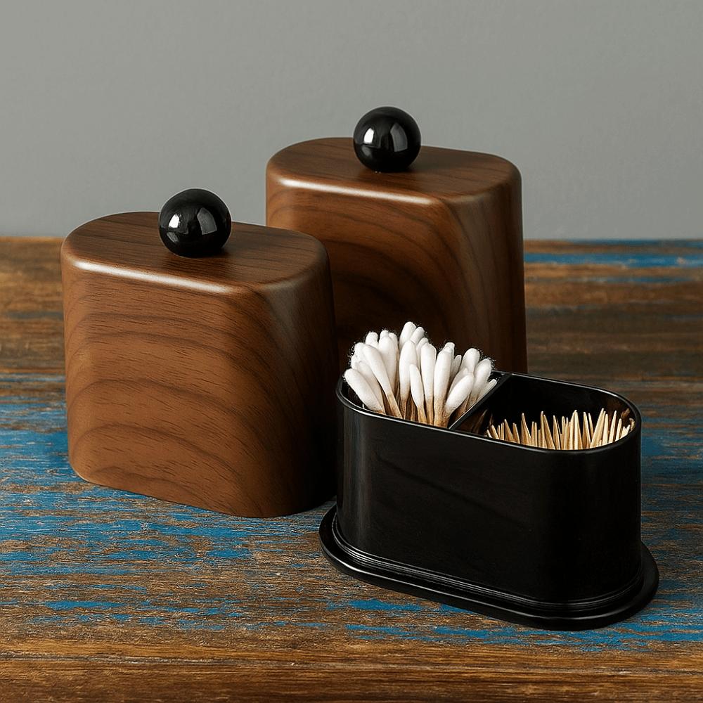 Moisture-proof Cotton Swab Storage Box Plastic Dental Floss Box Toothpick Box  for Home