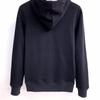 European Style Embroidered Hooded Sweatshirt - Casual, Fleece-Lined, Long Sleeve, Autumn/Winter Loose Fit