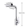 360 Degree Swivel Faucet Bathroom Faucet Multifunctional Hot and Cold Water Faucet Drinking Water Faucet for Wash Basin