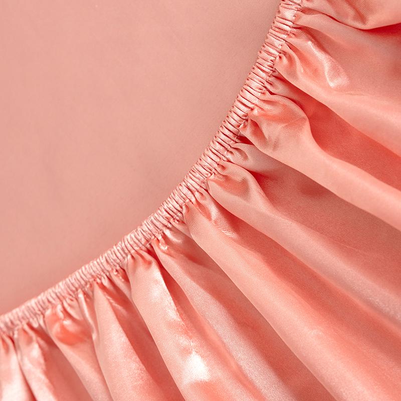 1 Stück Mode Rayon Satin Spannbettlaken Gummibänder für Bettlaken 160*200 Einzel Queen King Bett Spannbettlaken Ohne Kissenbezug