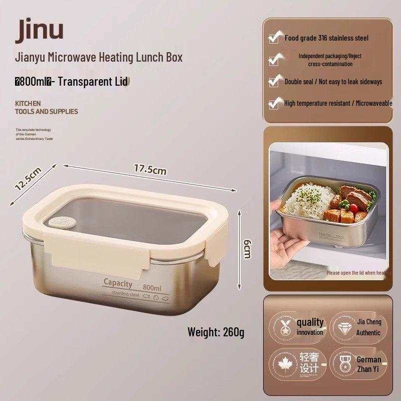 ZISIZ Portable Microwavable Lunch Box